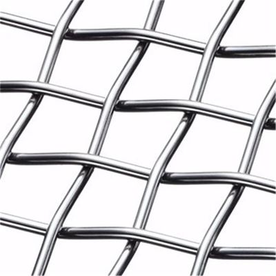 Quarry Filtration 304 316 Stainless Steel chống cắt Crimped Wire Mesh Plain Woven SS Security Woven Metal Netting Screen cho gia cố bê tông