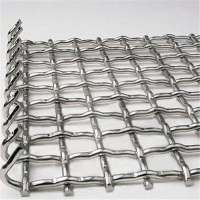 Lưới màn hình khai thác kiến ​​​​trúc bằng thép không gỉ Dây dệt Lưới bị khóa