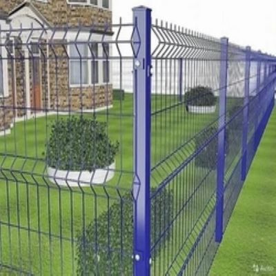 Cost-Effective 1.6m Height Galvanized & PVC Double Coated 3D Bending Fence for Beautiful Countryside Village Road Entrance