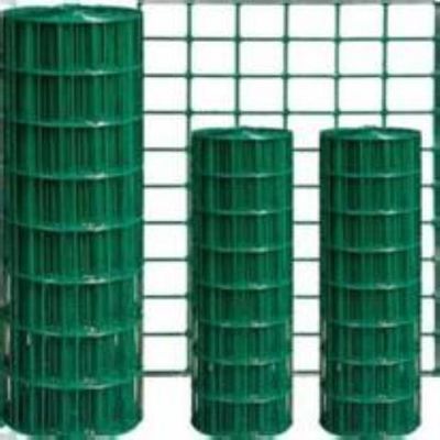 6Gauge PVC hàn lưới sợi dây 4x4 Green PVC phủ sợi dây hàn hàng rào
