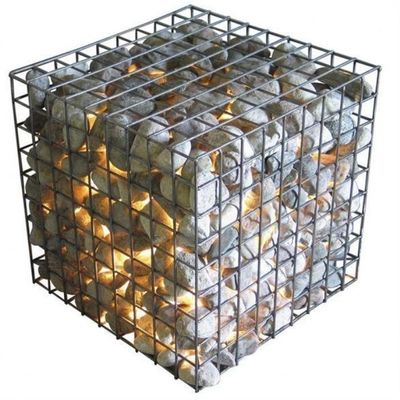 Phòng Gabion galvanized hàn 2x1x0.5m Stone Wire Cages cho hàng rào vườn