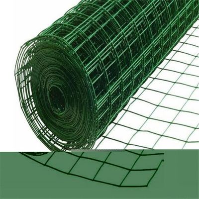 PVC phủ hàn Euro Mesh Quad Hole chống ăn mòn chống gỉ tấm hàng rào kim loại xanh