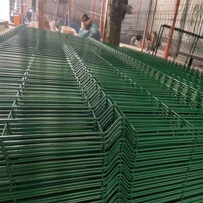 3D Curved Wire Mesh hàng rào tấm thép V gấp PVC ốp hàn tấm lưới dây