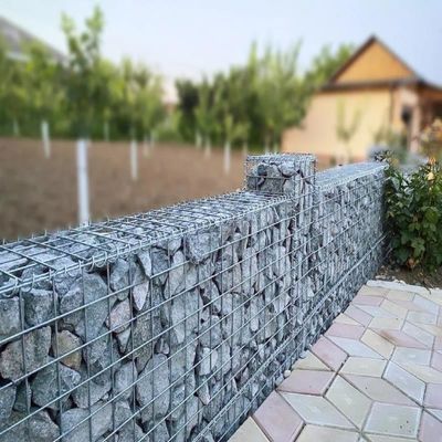 Mạ kẽm hàn Gabion Lồng giữ lại đá tường Gabion Lưới Hàng rào sân vườn Đá chứa đầy hộp cho hàng rào sân vườn