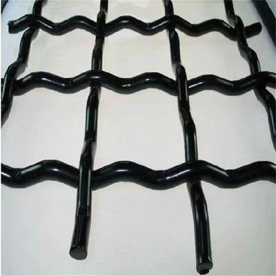 Năng lượng cao 65 Mn Thép Crimped Wire Mesh Woven Thép Wire Mesh Vibrating Filters Màn hình công nghiệp nặng