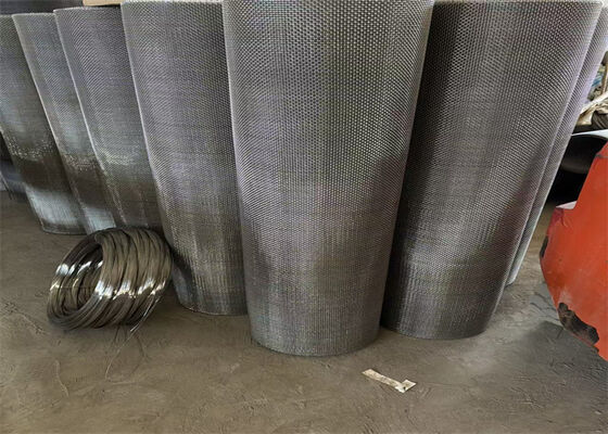 Sử dụng chất lượng cao nguyên liệu thô màn hình rung lưới khai thác mìn màn hình lưới Crimped lưới sợi tùy chỉnh bền