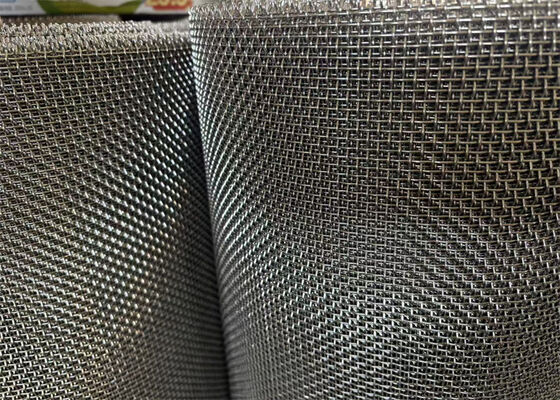 304 Stainless Steel Crimped Wire Mesh Metal Hardware Cloth Plain Woven 65 Mn Quarry Vibrating Sieving Screen Sợi vải vải vải vải vải