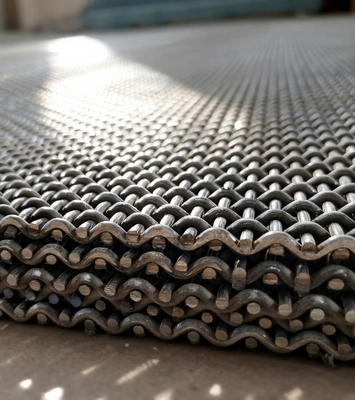 Chống nhiệt độ cao Crimped Wire Mesh với khẩu độ tùy chỉnh và nhiều tùy chọn vật liệu cho sử dụng công nghiệp