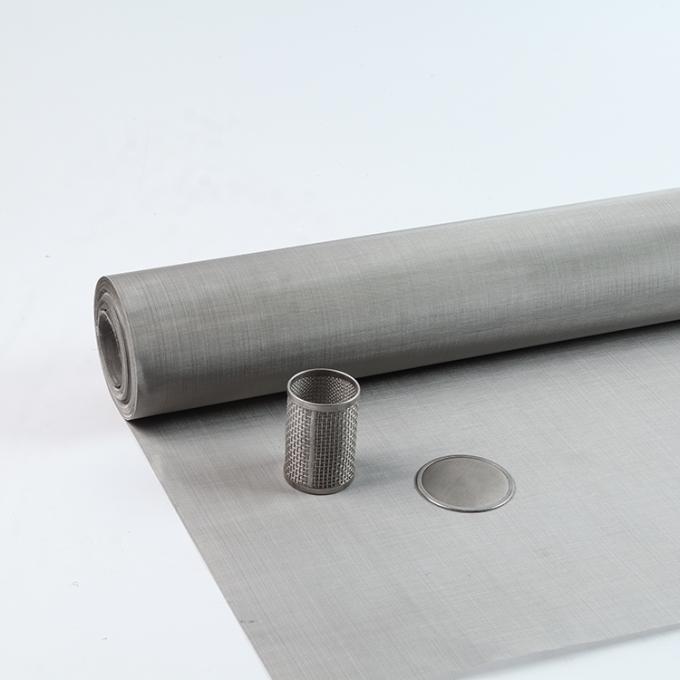 Có thể tùy biến 304 316 316L Dải dệt đơn giản Stainless Steel Wire Mesh Kháng kiềm 2