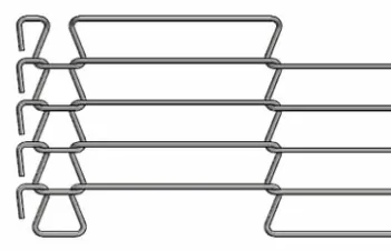 1.0mm-3.0mm Stainless Steel Wire Mesh băng chuyền cho l&ograve; l&ograve; 1