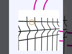 Pvc phủ 3d Curved hàng rào vườn trang trại hàn dây lưới cong hàng rào bảng điều khiển
